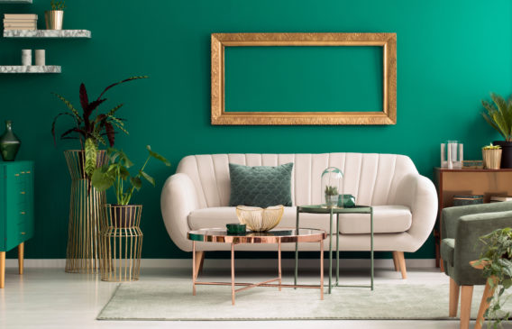 Groen interieur